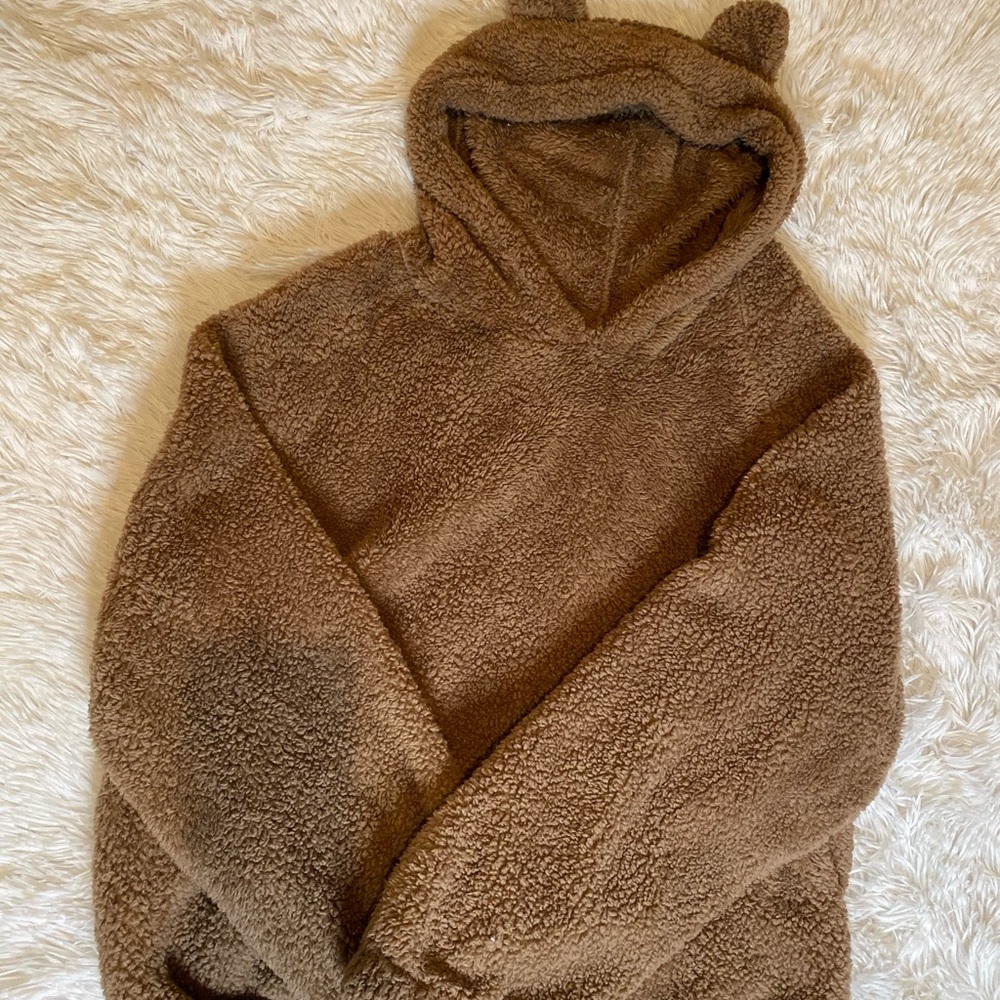 Teddy bear soft comfy hoodie